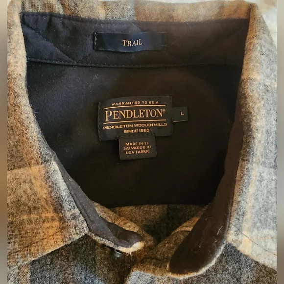 Pendleton Plaid Elbow Patch Trail Shirt - Picture 2 of 5